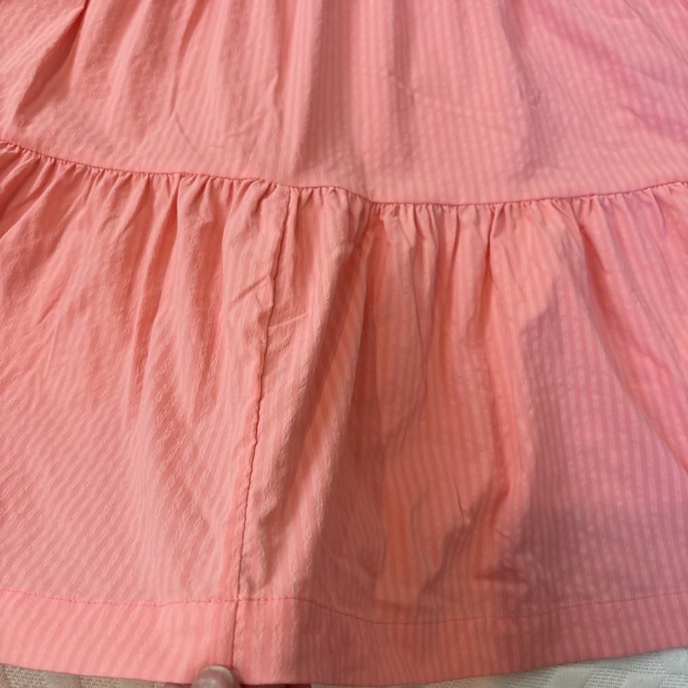 Vineyard Vines Harbor Tiered Ruffle Sleevelss Dress Tearose Size MED Feminine - Picture 7 of 9